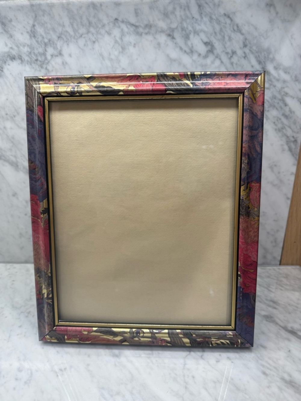 Vintage 80’s Photo Frame Pink Floral